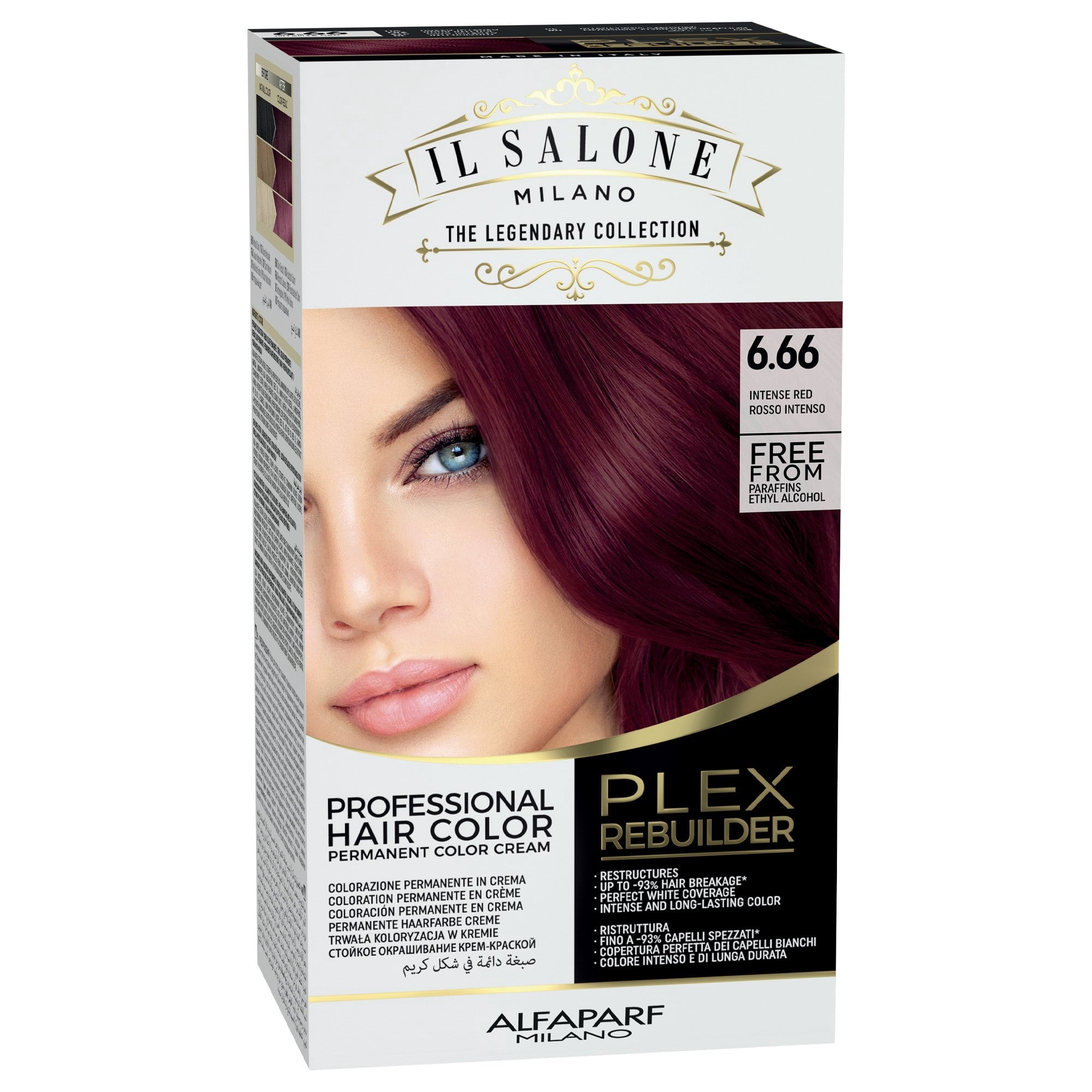 Alfaparf Milano Il Salone Plex Rebuilder Color Kit 7.4 Kupferblond - Permanente Haarfarbe Mit Pflegeeffekt
