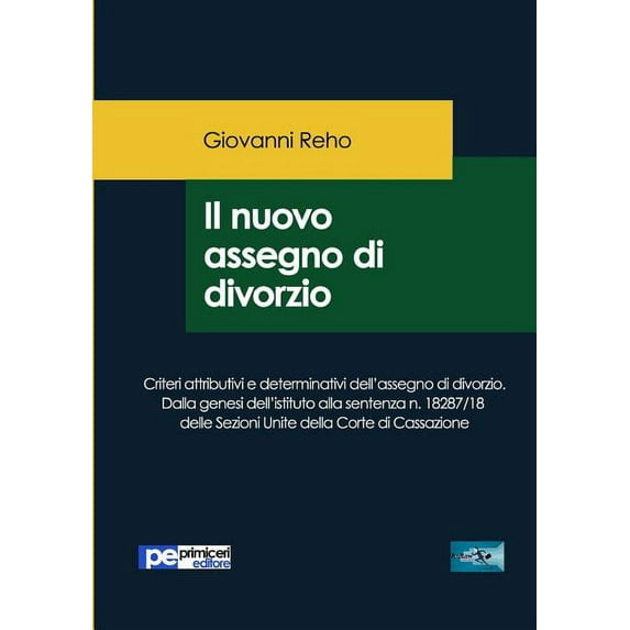 Il nuovo assegno di divorzio (Paperback)