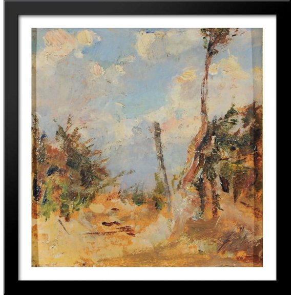 Il passo della Futa 28x28 Large Black Wood Framed Print Art by Niccolo Cannicci