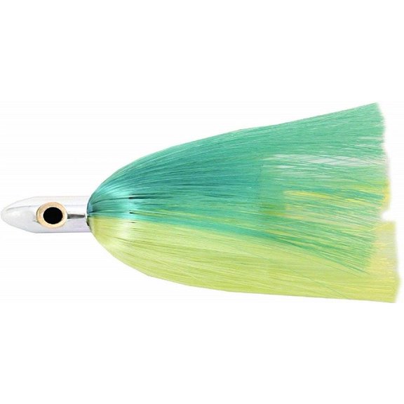 Iland Tracker 4.25" 3,4oz Chrome Head,Green-Yellow Lures