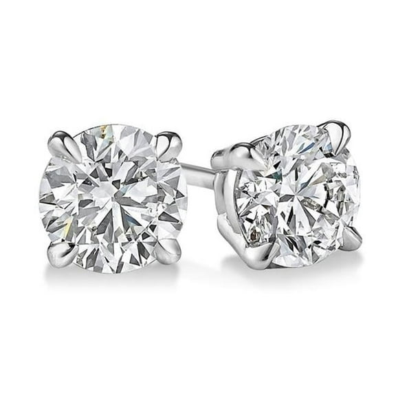 Ilano LGE50-lg-14kw 0.5 CT 14K White Gold TW Lab Grown Diamond Stud Earring Set