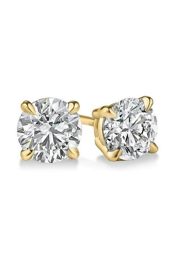 LGE50-lg-14ky 0.5 CT 14K White Gold TW Lab Grown Diamond Stud Earring Set