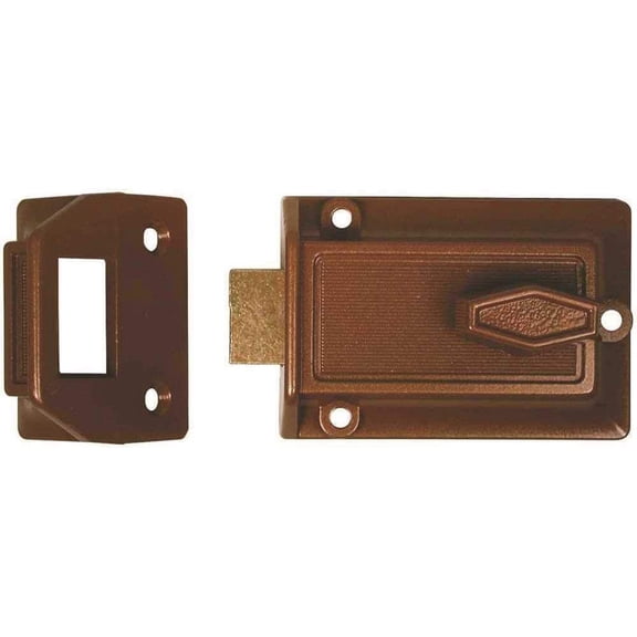 Ilco 220-53-41, Rim Cylinder Night Latch, Keyed Different