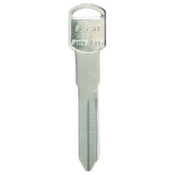 Kaba Ilco Corp. Automotive Key Blank B86 P1106 - Nickel Plated - 10 Pack