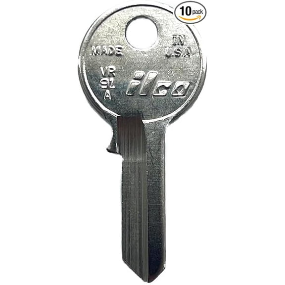Ilco VR91A Key Blank for Viro Locks 10 Pack