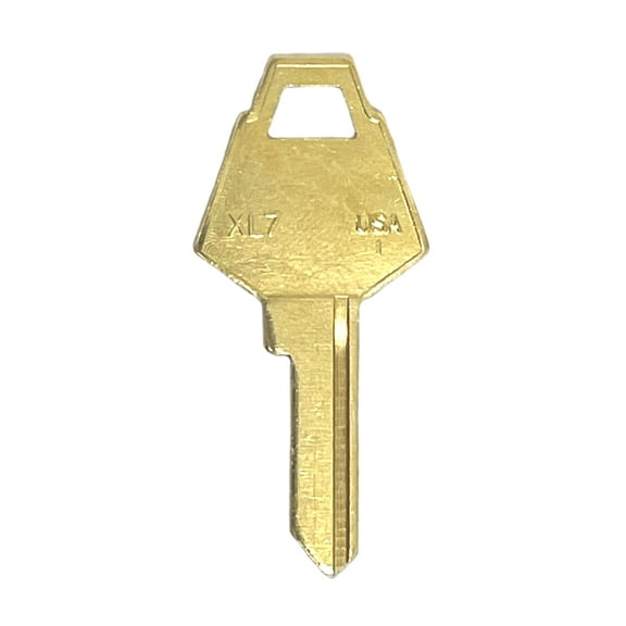 Ilco XL7-BR Mailbox Lock Key Blank, Brass - Box of 50