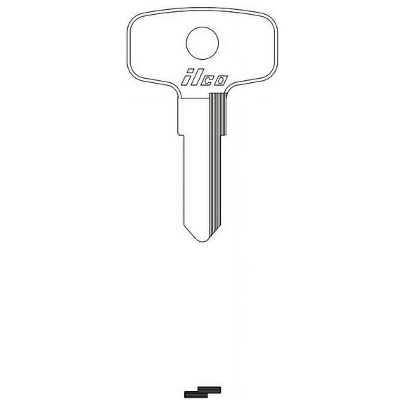 Ilco YH26 Key blank, Motorcycle X66 (10-Pack)