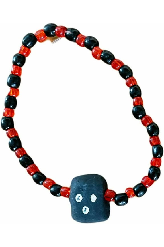 Ilde Santeria Eleggua Elegua Echu Manilla pulso Brazalete Pulsera elastico un tamano para todo el mundo unisex