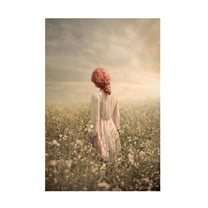 Ildiko Neer 'Field in Pastel' Canvas Art