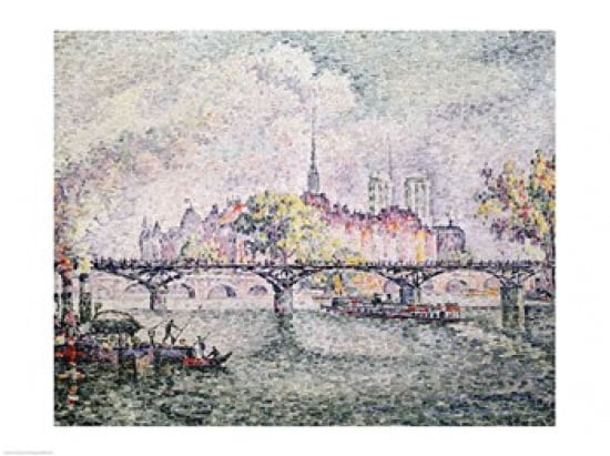 Ile de la Cite Paris 1912 Canvas Art - Paul Signac (24 x 18)