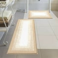 thumbnail image 1 of Ileading 2 Piece Bath Rug Set Microfiber Washable Non Slip Bathroom Rug and Mat Set, Beige, 1 of 6