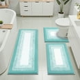 thumbnail image 1 of Ileading 3 Piece Bath Rug Set Microfiber Washable Non Slip Bathroom Rug and Mat Set, 1 of 11