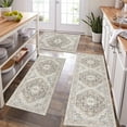thumbnail image 1 of Ileading 3 Pieces Boho Kitchen Rug Sets Non Slip Soft Kitchen Mat Floor Mat for Kitchen, Laundry Room and Hallway, 1 of 5