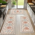 thumbnail image 1 of Ileading 3 Pieces Boho Kitchen Rug Sets Non Slip Soft Kitchen Mat Floor Mat for Kitchen, Laundry Room and Hallway, 1 of 14