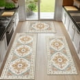 thumbnail image 1 of Ileading 3 Pieces Boho Kitchen Rug Sets Non Slip Soft Kitchen Mat Floor Mat for Kitchen, Laundry Room and Hallway, 1 of 11
