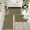 thumbnail image 1 of Bathroom Rugs Sets 3 Piece, Washable, Super Absorbent Bath Mat for Bathroom, 1 of 10