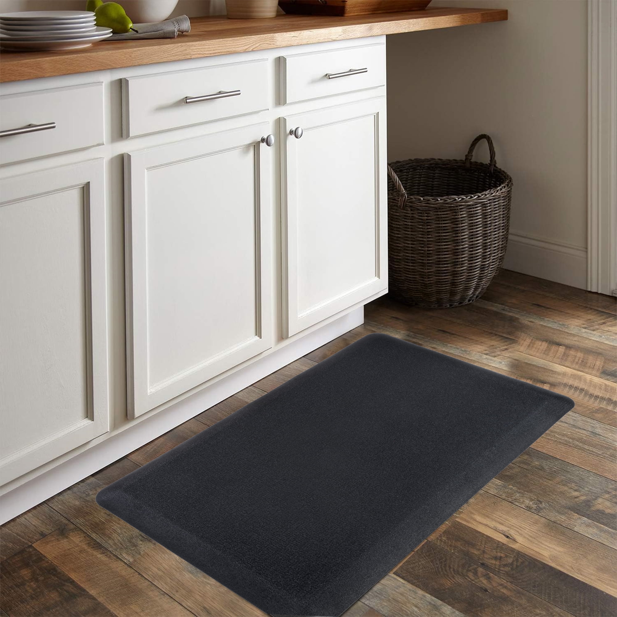 FEATOL Anti Fatigue Mat Floor Kitchen Mat, 9/10 inch Thick (20 x 39, Black)