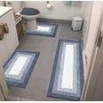 thumbnail image 1 of Ileading Bathroom Rugs Sets 4 Piece Plush Shaggy Microfiber Bath Rug with U-Shaped Contour Toilet Mat, 1 of 11