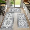 thumbnail image 1 of Ileading Boho Kitchen Rug Sets 3 Piece Runner Bohemian Mats Non Skid Washable Kitchen Floor Mat Runner, 1 of 15