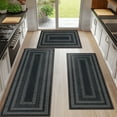 thumbnail image 1 of Ileading Boho Kitchen Rugs Sets 3 Piece with Runner Non Slip Kitchen Mats for Floor Washable Bohemian Runner Rug Set of 3, 1 of 13