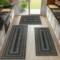 thumbnail image 1 of Ileading Boho Kitchen Rugs Sets 3 Piece with Runner Non Slip Kitchen Mats for Floor Washable Bohemian Runner Rug Set of 3, 1 of 12
