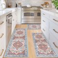 thumbnail image 1 of Ileading Boho Kitchen Rugs Sets of 3 Piece Kitchen Floor Mat Carpets Non Skid Washable Runner Rug, 1 of 9