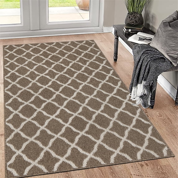 Ileading Indoor Mat Non Slip Low-Profile Entrance Rug Front Inside ...