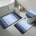 thumbnail image 1 of Ileading Traditional Bath Rug Set 3 Piece Microfiber Washable Bathroom Rug Set, 1 of 9