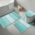 thumbnail image 1 of Ileading Traditional Bath Rug Set 3 Piece Microfiber Washable Bathroom Rug Set, 1 of 9
