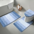 thumbnail image 1 of Ileading Traditional Bath Rug Set 3 Piece Microfiber Washable Bathroom Rug Set, 1 of 9