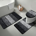 thumbnail image 1 of Ileading Traditional Bath Rug Set 3 Piece Microfiber Washable Bathroom Rug Set, 1 of 10