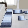 thumbnail image 1 of Ileading Traditional 5 Piece Large Size Microfiber Washable Bathroom Rug Set, 1 of 8