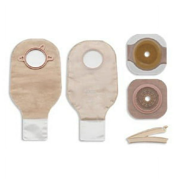 Ileostomy /Colostomy Kit New Image Two-Piece System 12 Inch Length Up to 1-3/4 Inch Stoma Drainable Trim To Fit