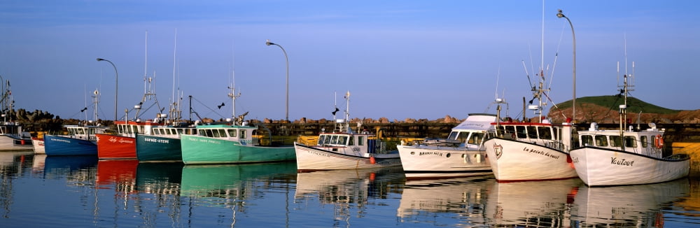 Iles De La Madeleine Quebec Canvas Art - Ron Watts Design Pics (36 x 12)