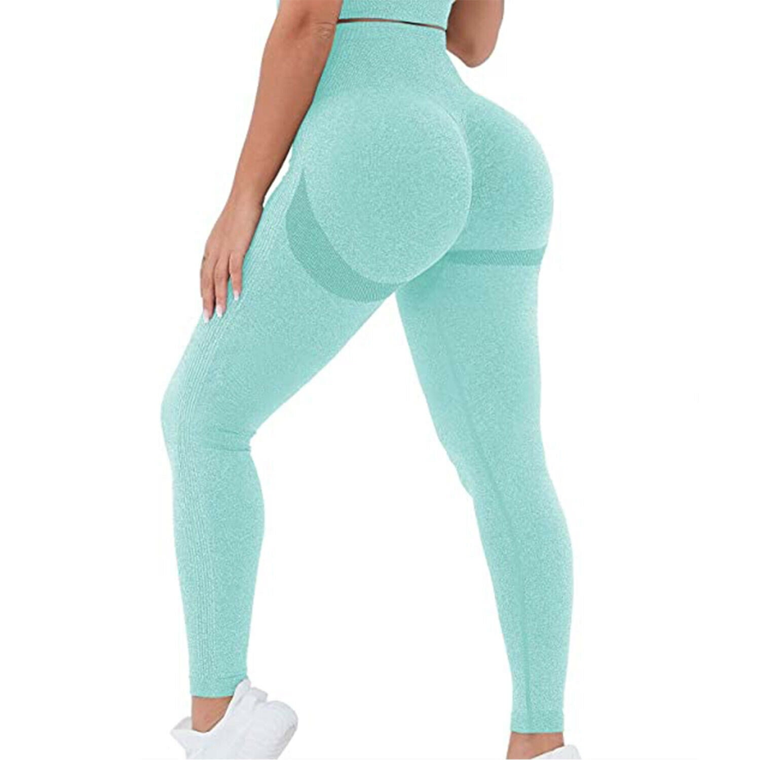 Ilfioreemio Butt Scrunch Seamless Leggings for Women High Waisted Booty  Workout Yoga Pants Ruched Butt Lift Textured Tights 