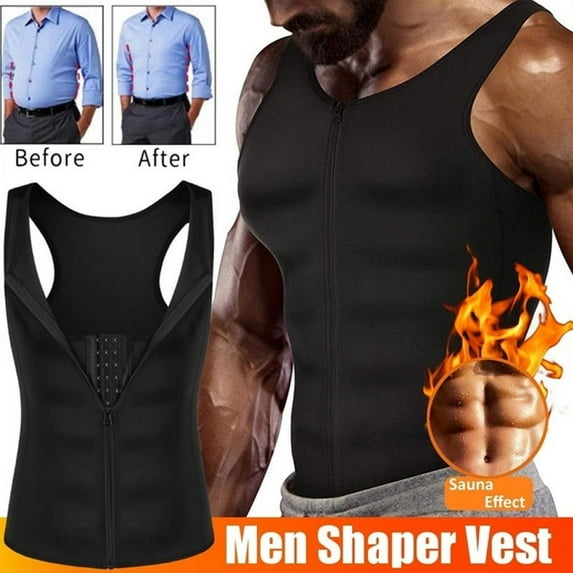 Ilfioreemio Men Compression Shirt for Body Slimming Tank Top Shaper Tight Undershirt Tummy Control Girdle