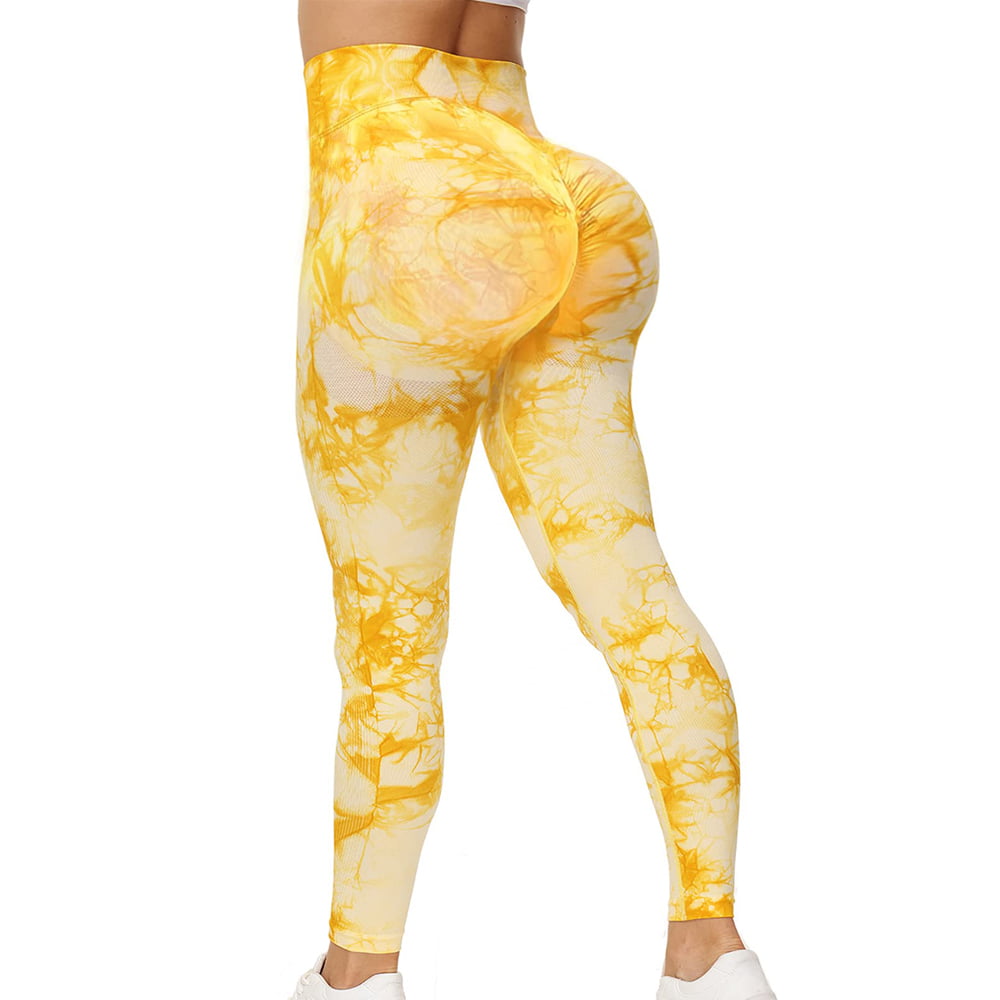 YOFIT Seamless Butt Lifting Leggings for Women Scrunch Booty Leggings High  Waist Yoga Pants Elastic Tights, #0 Tie Dye Scrunch Booty Contour - Yellow,  Small : : Clothing, Shoes & Accessories