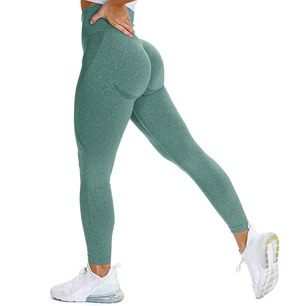 CONTOUR Seamless Scrunch Butt Workout Leggings Womens Yoga Pants