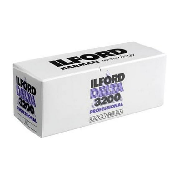 Ilford Delta Pro 3200 High Speed, Black and White Delta Professional Film, up to ISO 1250, 120 Size