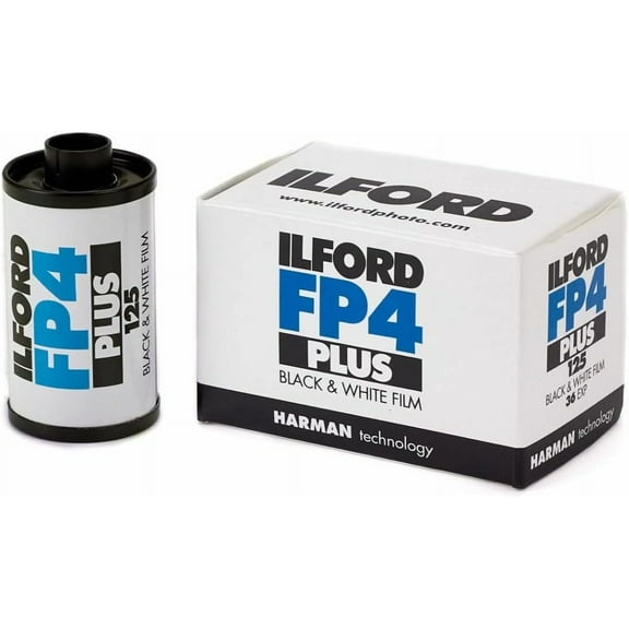 Ilford FP4 Plus 35mm Black and White Medium Speed All-Purpose Film with 36 Exposures Bundle (4-Pack)