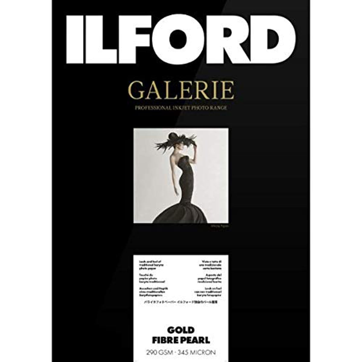 Ilford GALERIE Gold Fibre Pearl Inkjet Photo Paper, 290 gsm, 6x4", 50 Sheets