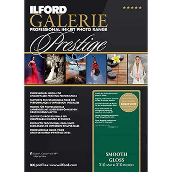 Ilford GALERIE Prestige Smooth Glossy Paper 11x17 25 Sheets 310gsm