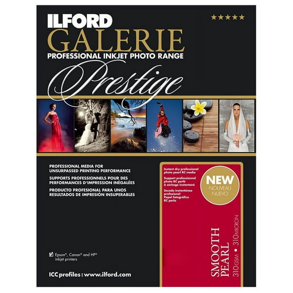 Ilford GALERIE Prestige Smooth Pearl Paper 13x19 25 Sheet Box 310gsm