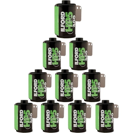 Ilford HP-5 Plus 400 35mm Black and White Professional Film, ISO 400, 24 Exposures, 10-Pack