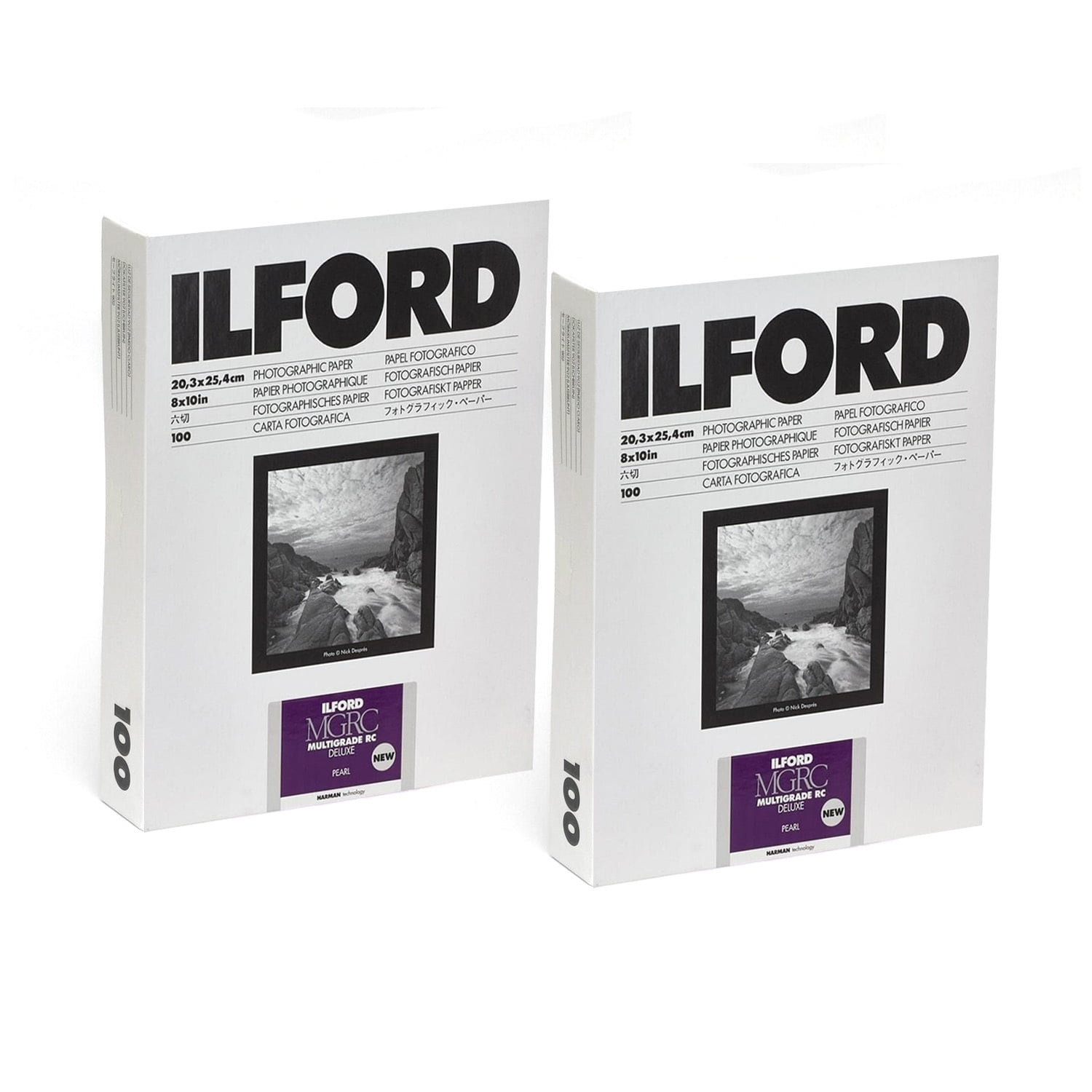 Ilford Multigrade V RC Deluxe 8 x 10 Pearl Surface 190 GSM Black and ...