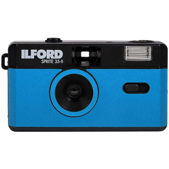 Ilford Sprite 35-II Reusable 35mm Analog Film Camera (Blue and Black) 2005170