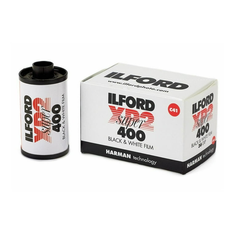 Free! フィルム Ilford XP2 B&W Single Use Camera With Flash 27 exp. - White