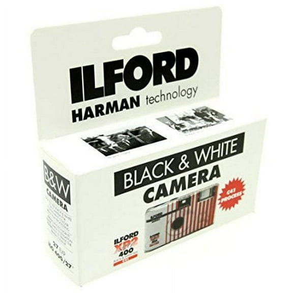 Ilford XP2 Super Single Use Camera with Flash 27 Exposures Black and White Film 3-Pack