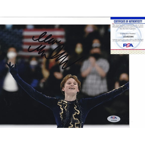 Ilia Malinin 2026 Olympics USA Skating Signed Autograph 8x10 Photo PSA/DNA COA D