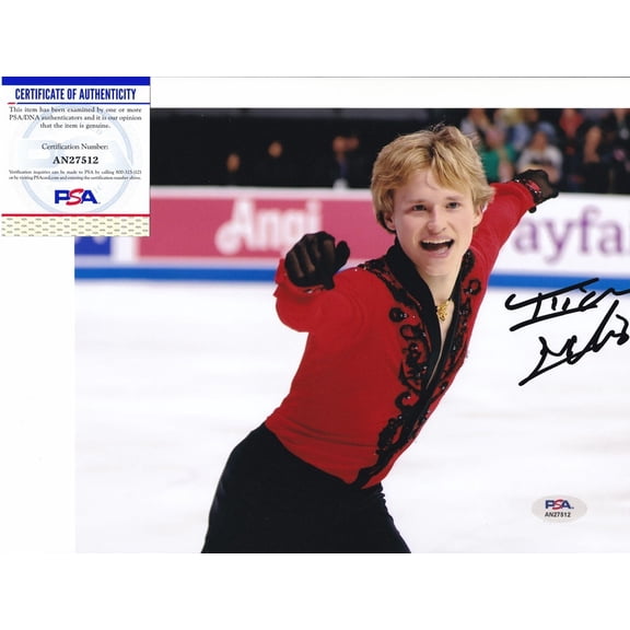 Ilia Malinin 2026 Olympics USA Skating Signed Autograph 8x10 Photo PSA/DNA COA F